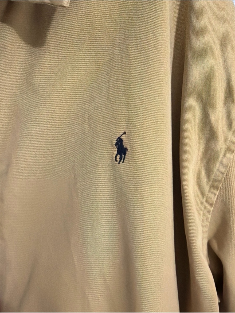 Polo Ralph Lauren Mens XXL Tan Khaki Cotton Harrington Jacket Zip Up Coat - Picture 5 of 12